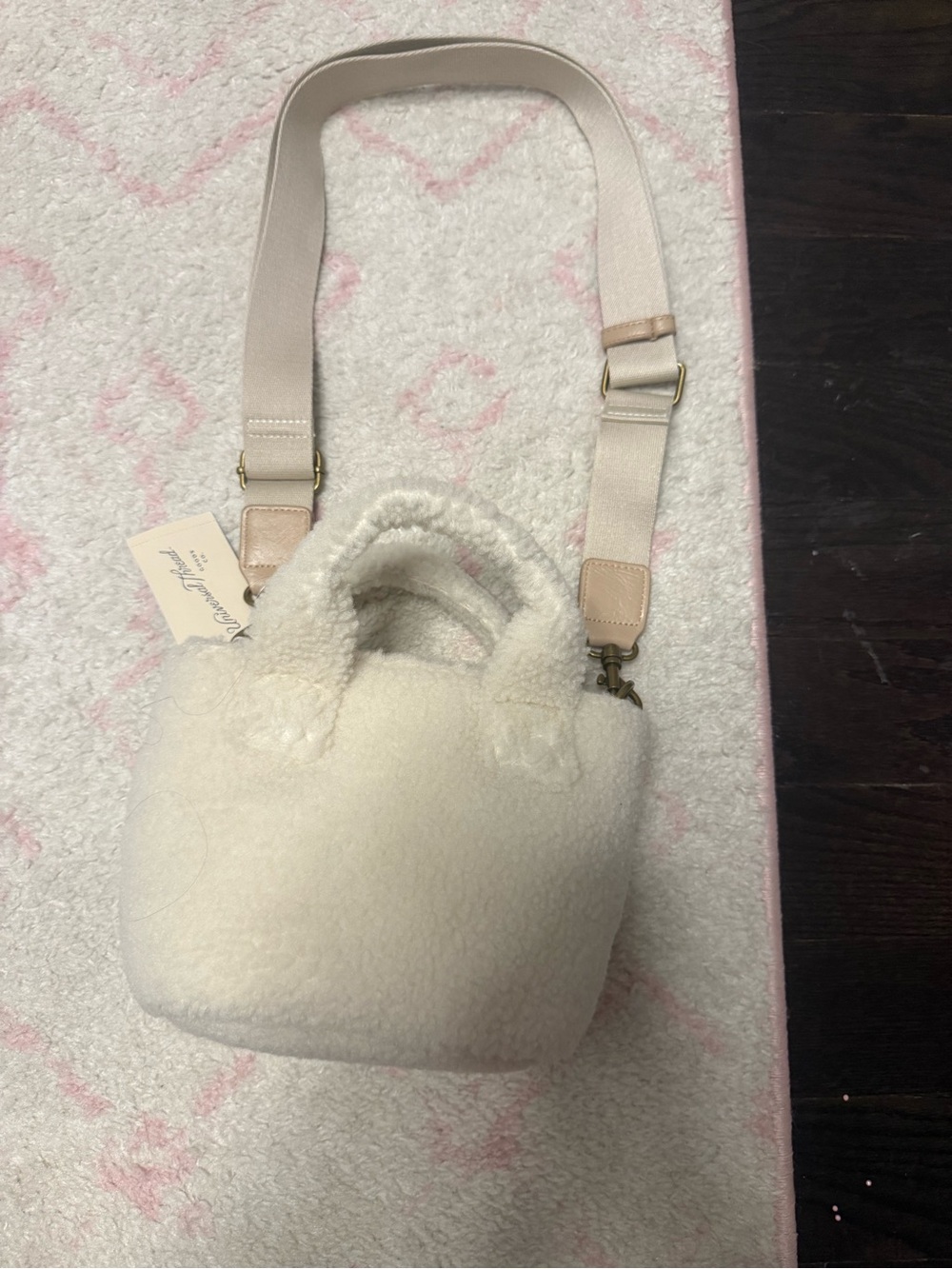 Target universal threads crossbody fleece bag